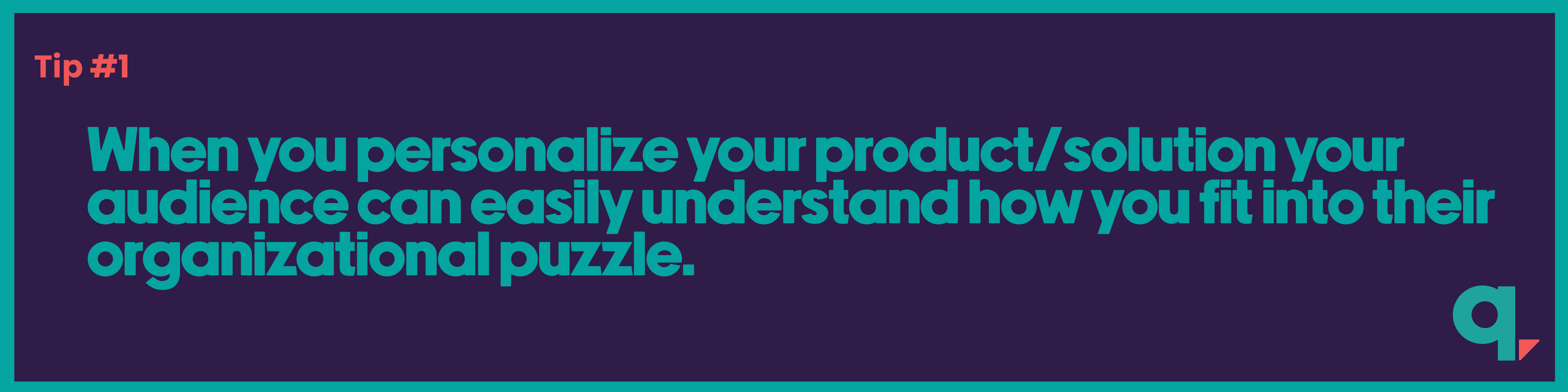 personalize your product for your audience